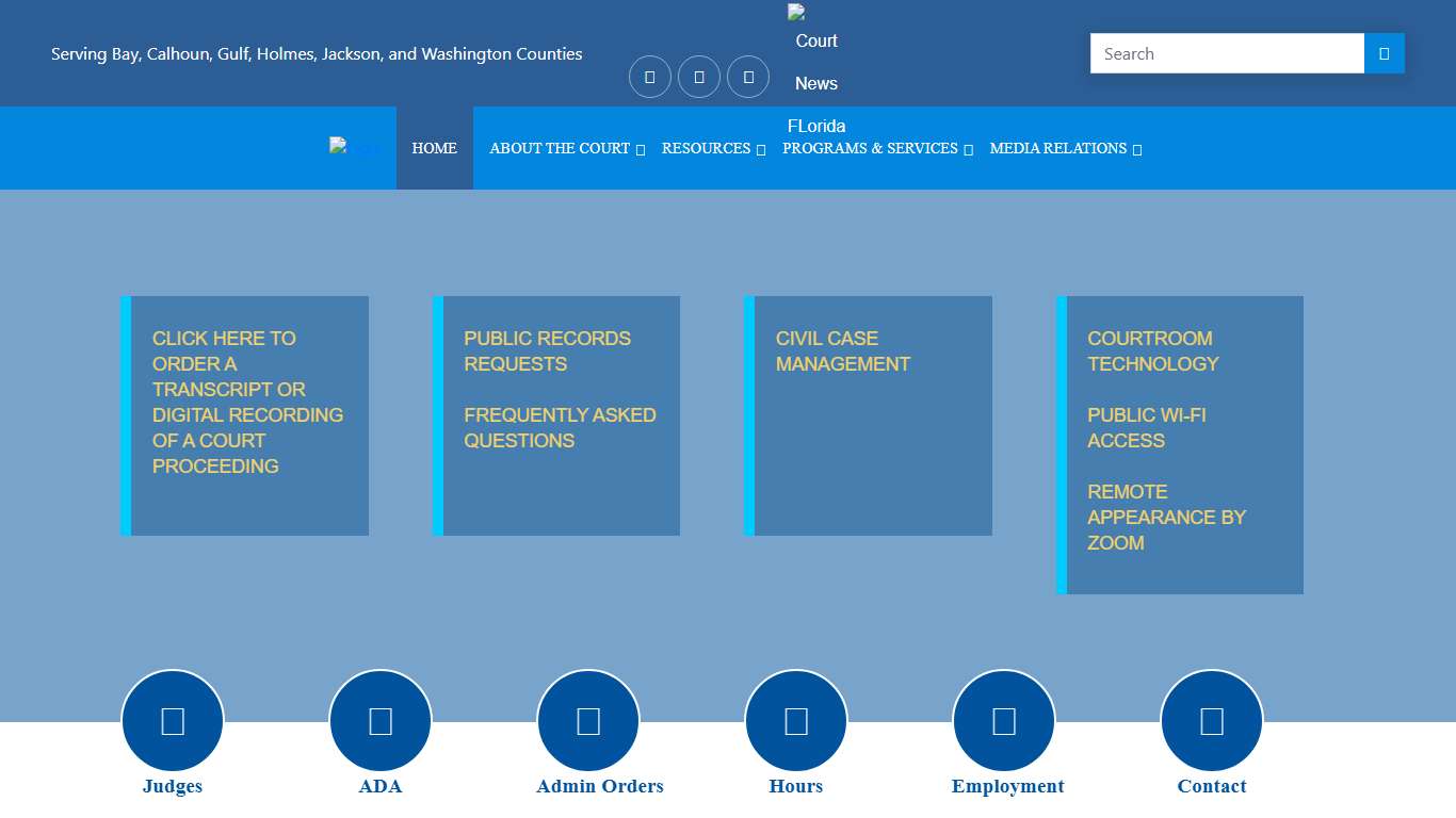 Fourteenth Judicial Circuit | Justice in Florida will be Accessible, Fair, Effective, Responsive, and Accountable